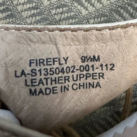 Latigo with Anthropologie Firefly cutout oxford lace ups size 9 1/2 beige - Picture 4 of 10